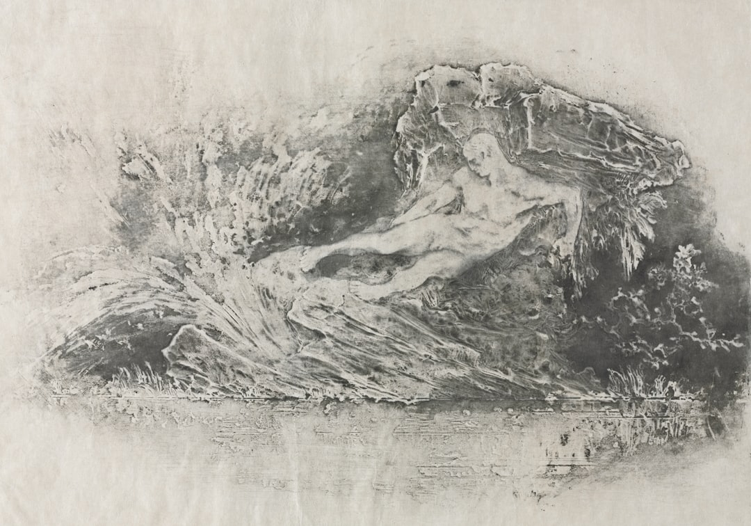 A classical painting of a reclining nude woman.