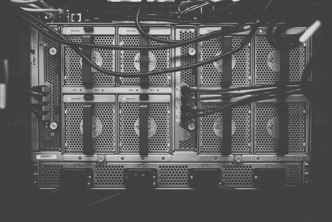 photo of computer cables